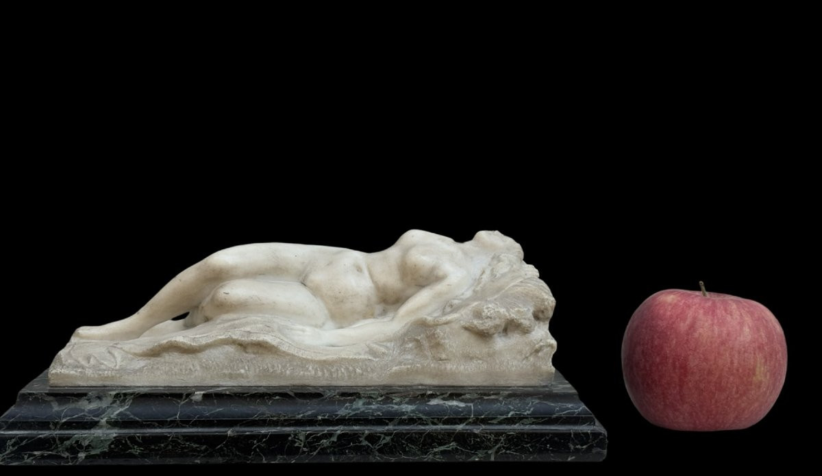 Scultura in Marmo Art Nouveau Venere Scuola Francese-photo-5