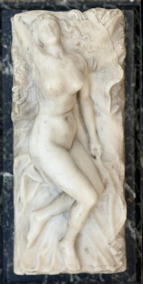Scultura in Marmo Art Nouveau Venere Scuola Francese