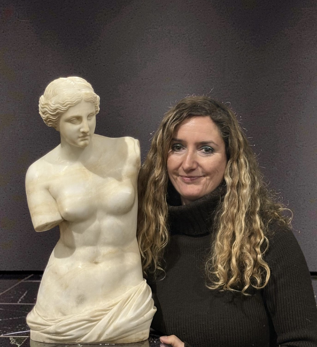 Grande Scultura Neoclassica Alabastro Torso di Venere Italia circa 1860-photo-3