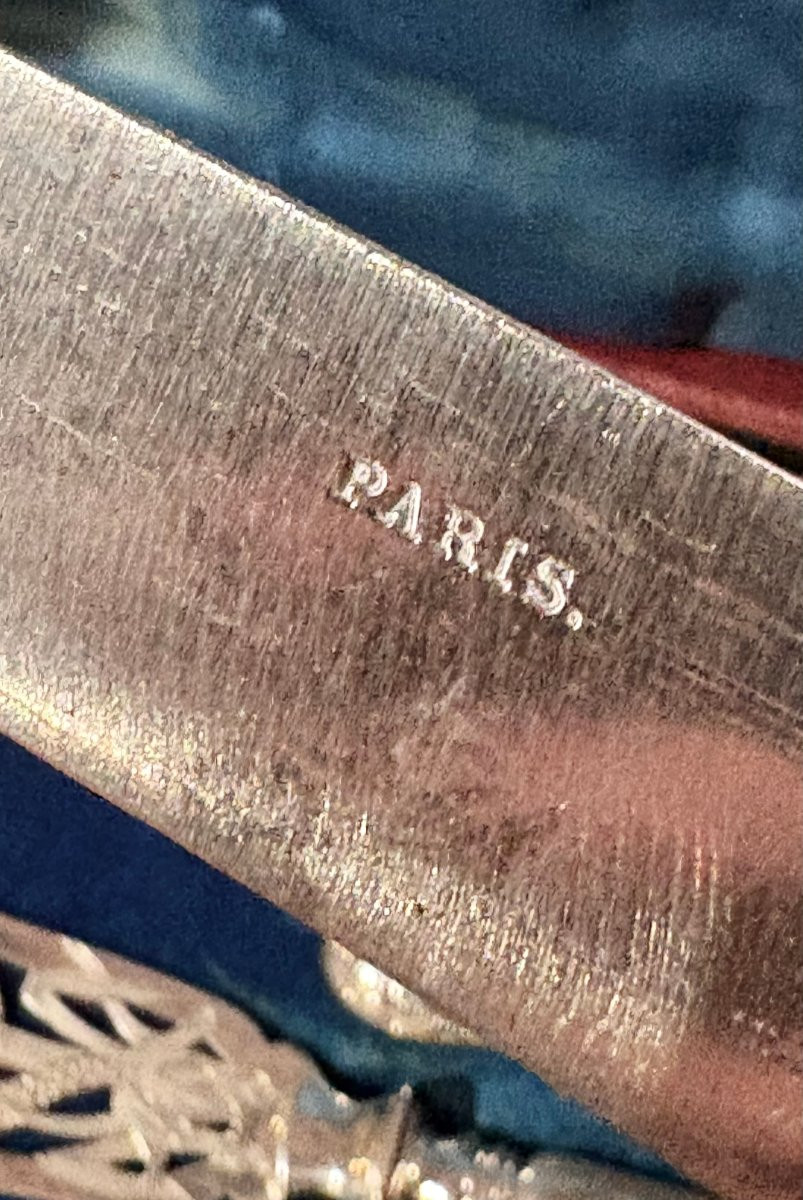 Servizio di Posate Napoleone III in Argento punzone Massat Frères e Minerva I titolo-photo-4