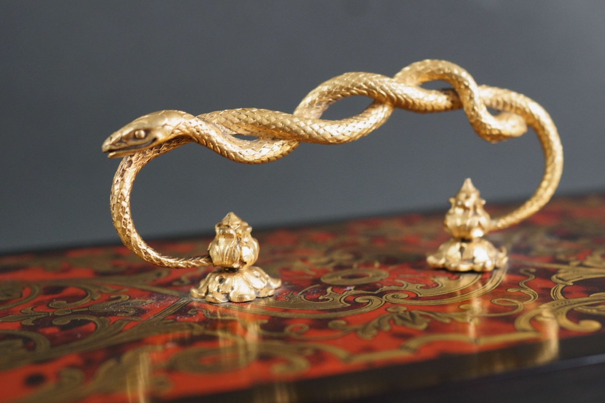 Monetiere in Marqueterie Boulle firmato "SUSSE Frères" epoca Napoleone III-photo-2