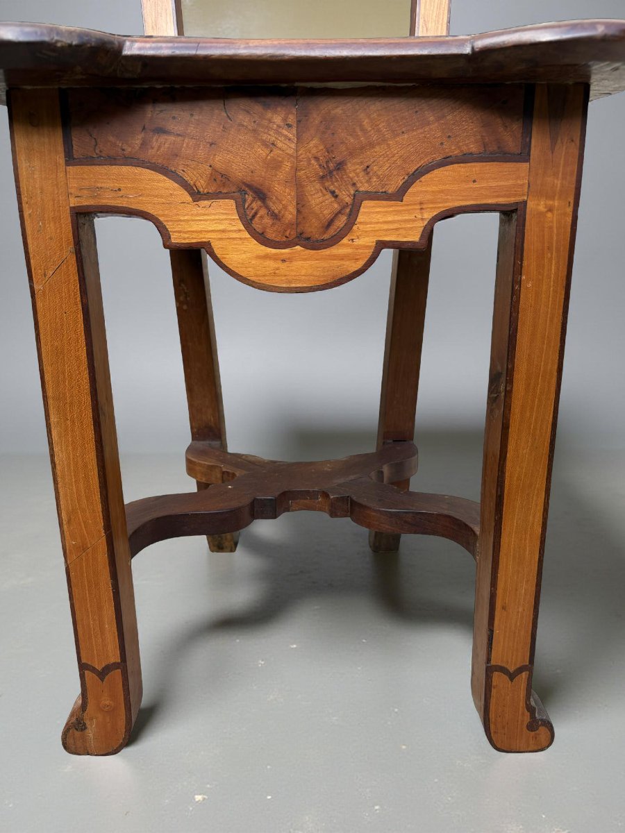 Rara coppia di Sedie Intarsiate, Veneto,  primo quarto del XVIII secolo-photo-6