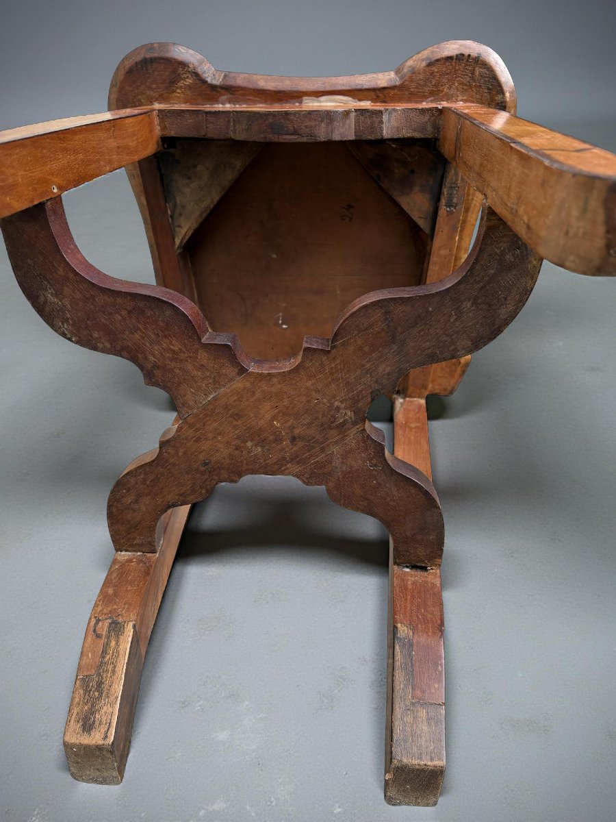 Rara coppia di Sedie Intarsiate, Veneto,  primo quarto del XVIII secolo-photo-7