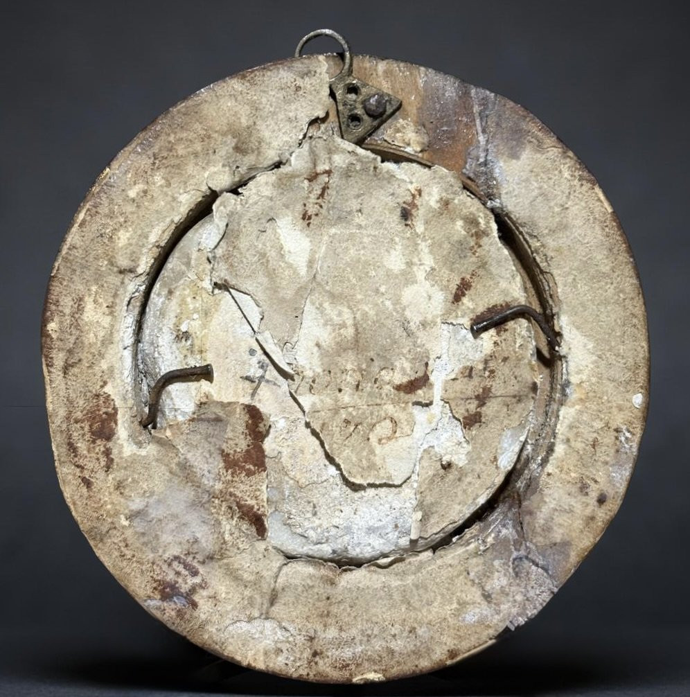 Coppia di Medaglioni in Marmo Profili di Papi fine XVII-inizi XVIII secolo-photo-5