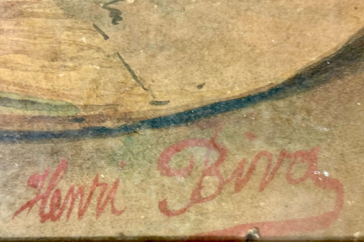 Henri Biva (1848-1929) "Natura morta con vaso cinese"-photo-4