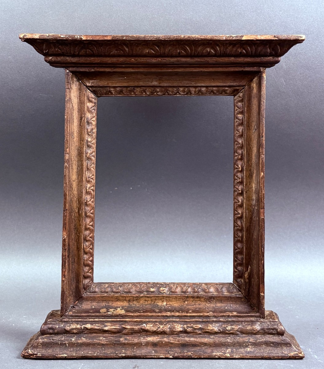 Cornice Italiana a Tabernacolo Legno Dorato XVIII secolo