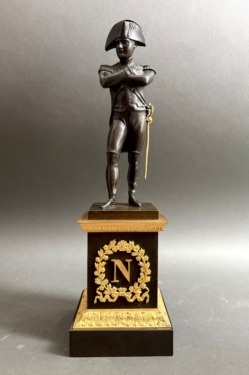 Napoleone Bonaparte Scultura in Bronzo da Biblioteca Epoca Impero