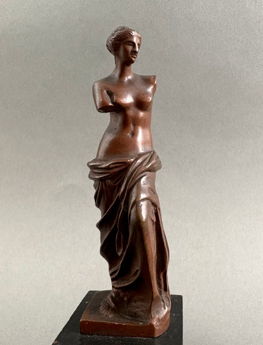 Coppia di Statuette in Bronzo Neoclassiche Souvenir del Grand Tour XIX-photo-2