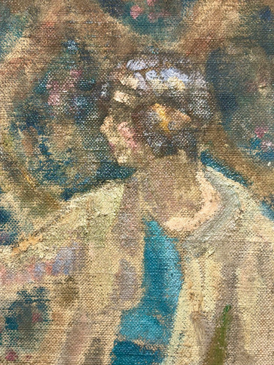 Joseph Louis François Lépine (1867-1943) “Pittrice a Montmartre"  Postimpressionismo Francese-photo-4