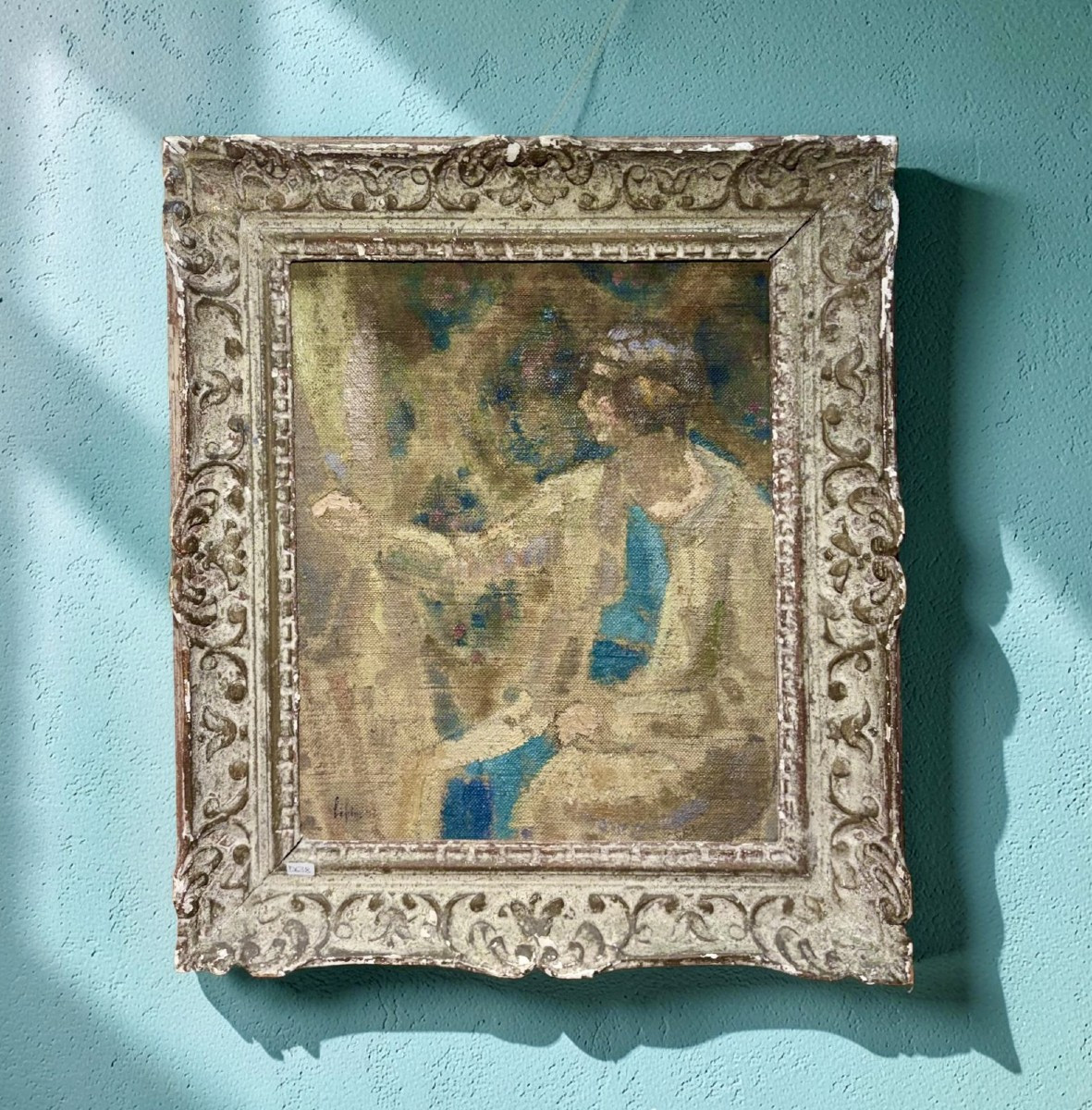 Joseph Louis François Lépine (1867-1943) “Pittrice a Montmartre"  Postimpressionismo Francese