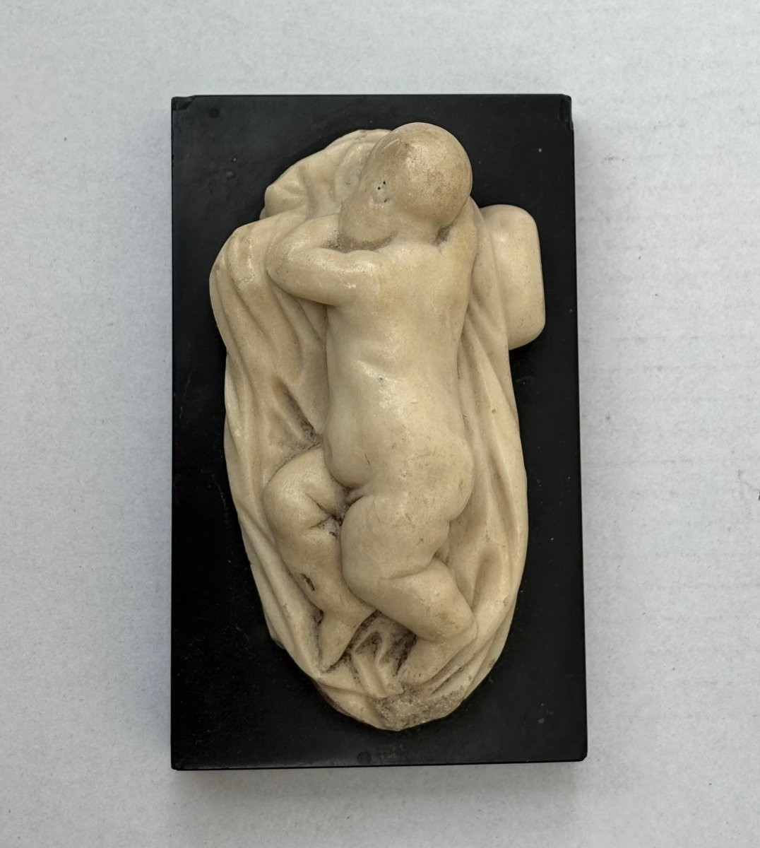 Scultura Marmo Grand Tour Putto Dormiente inizi XIX secolo-photo-1