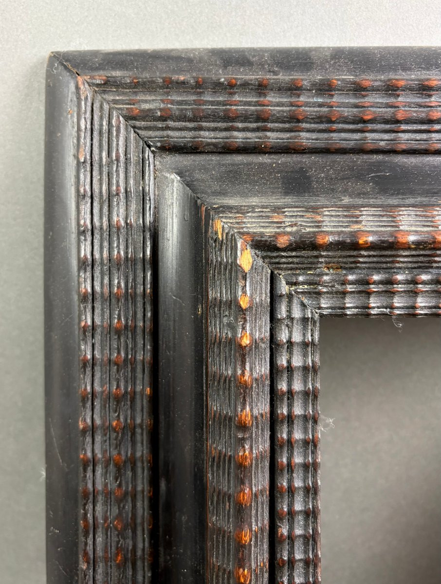 Cornice Italiana stile Rinascimentale decoro Guilloché XIX secolo-photo-2