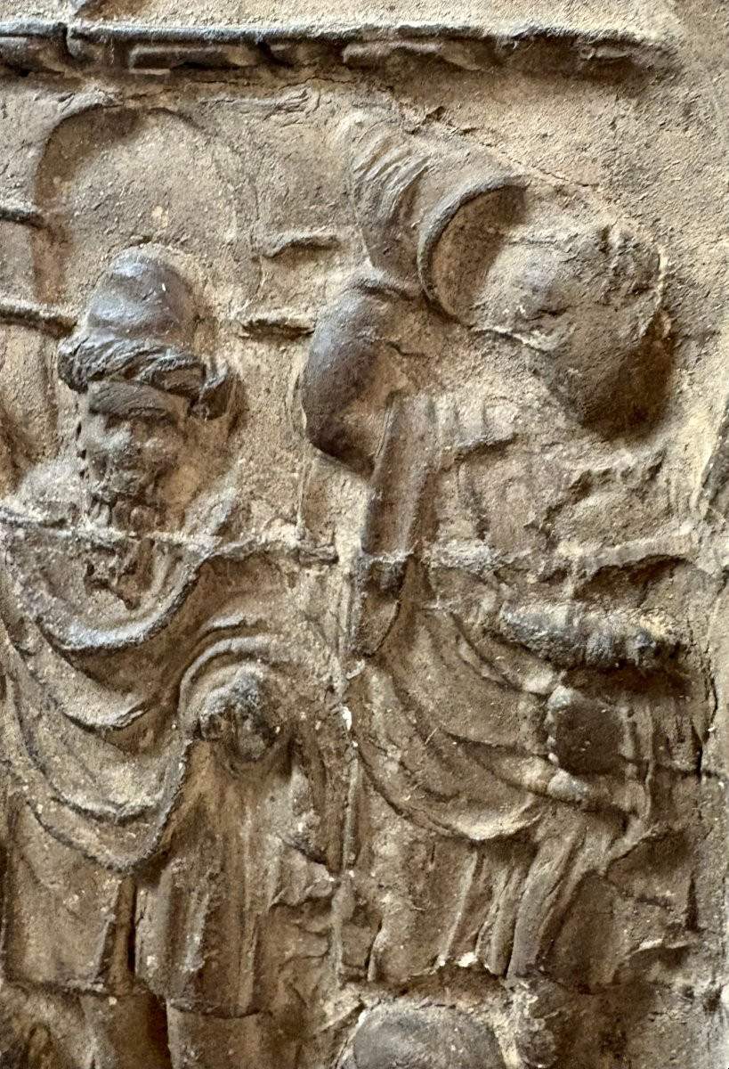 Bassorilievo in Terracotta Adorazione dei Magi Bottega Veneta datato 1518-photo-1