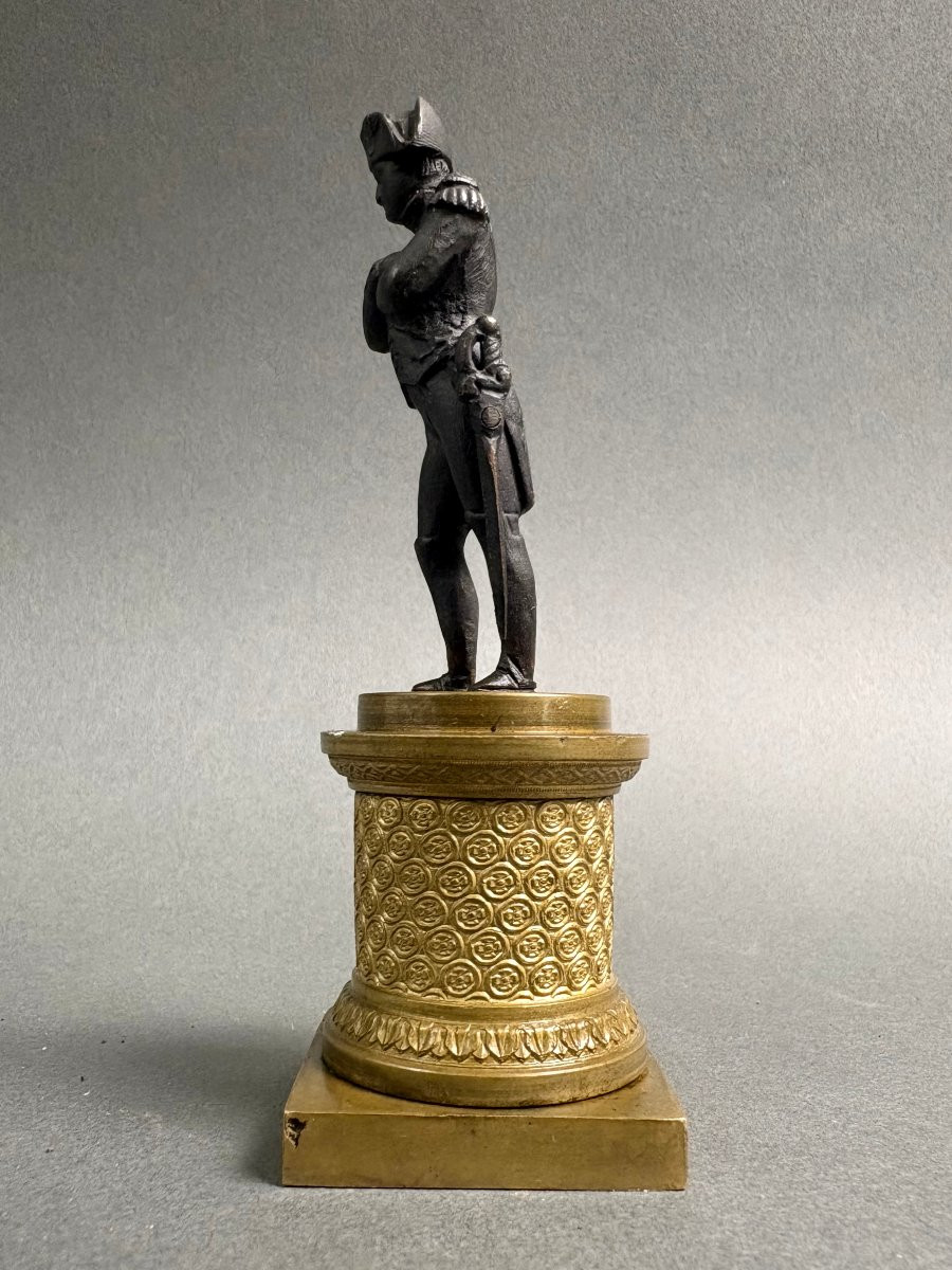 Napoleone Bonaparte Statuetta Bronzo Miniatura circa 1820-30-photo-2