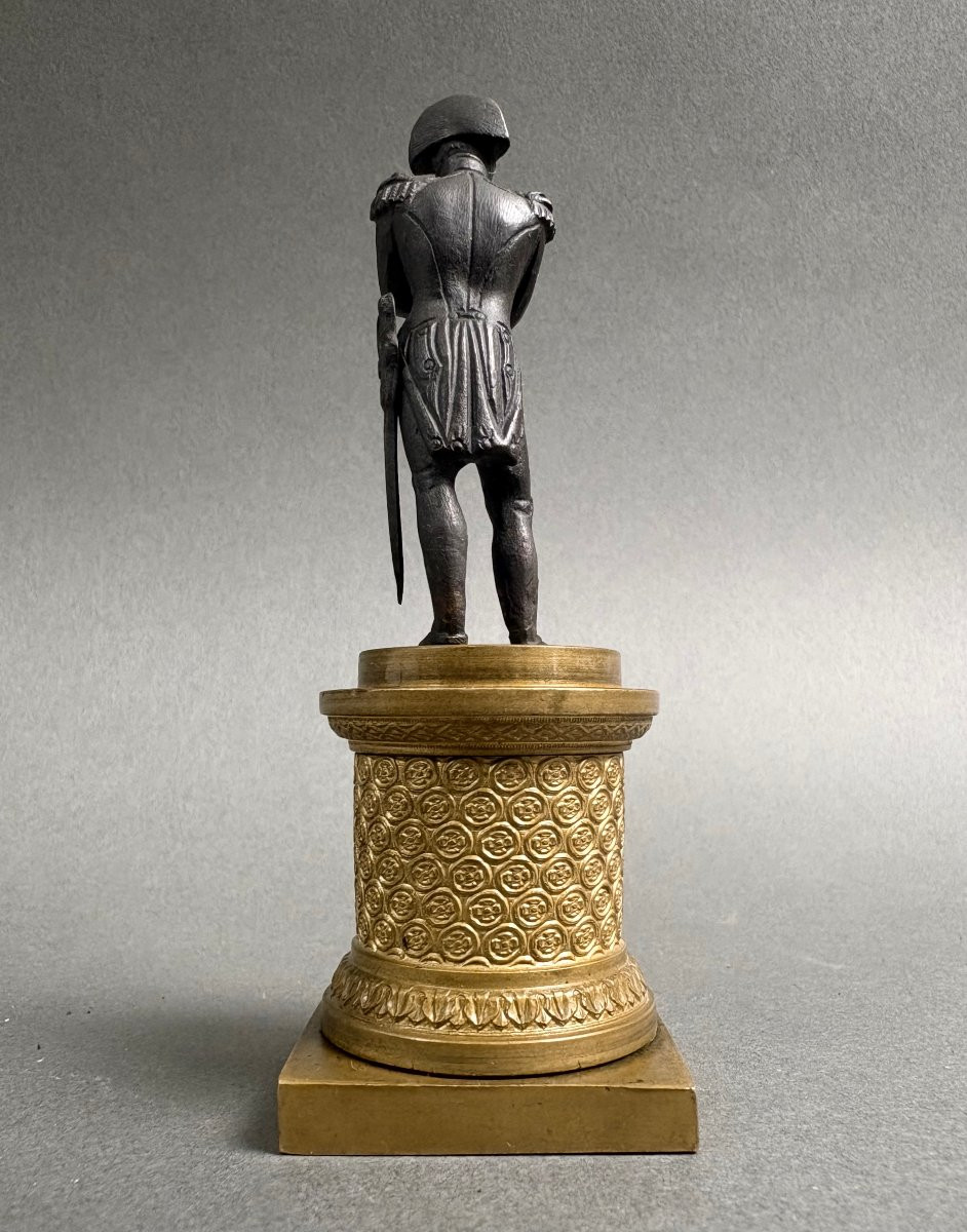 Napoleone Bonaparte Statuetta Bronzo Miniatura circa 1820-30-photo-3