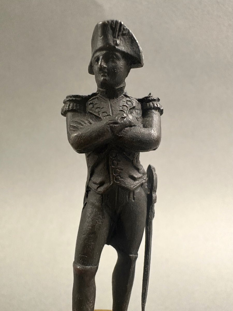 Napoleone Bonaparte Statuetta Bronzo Miniatura circa 1820-30-photo-2