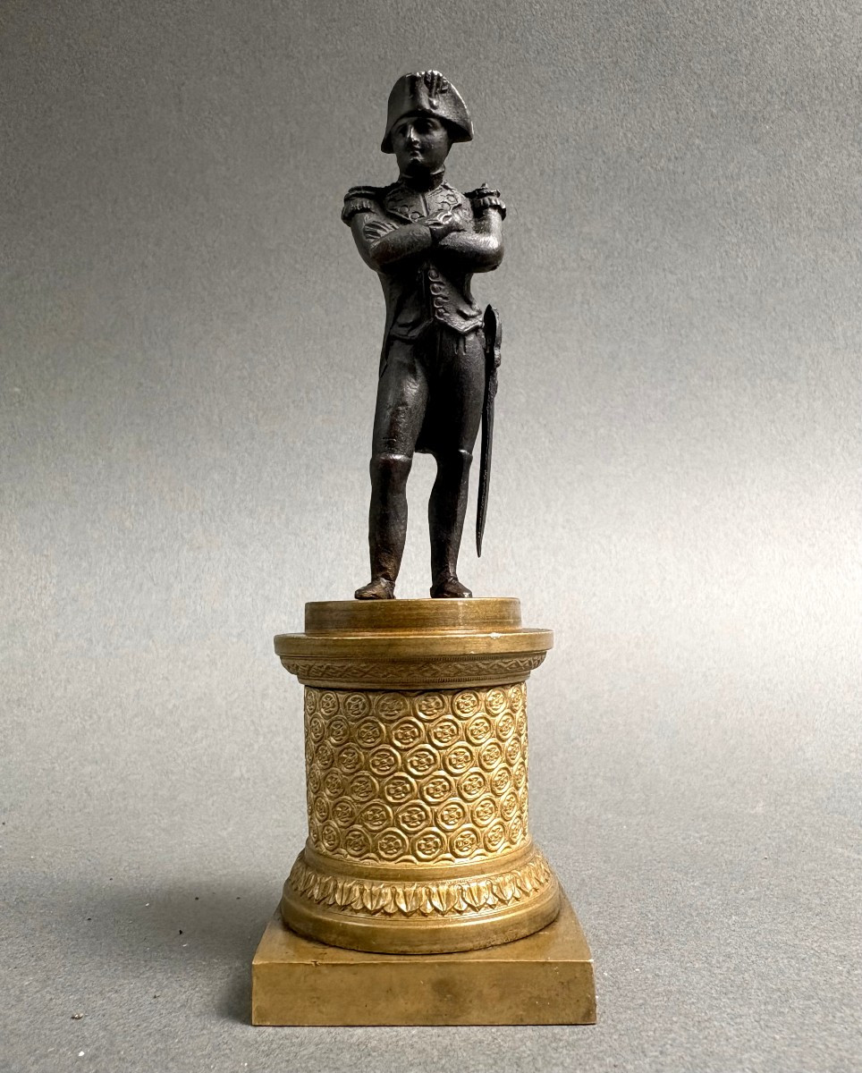 Napoleone Bonaparte Statuetta Bronzo Miniatura circa 1820-30