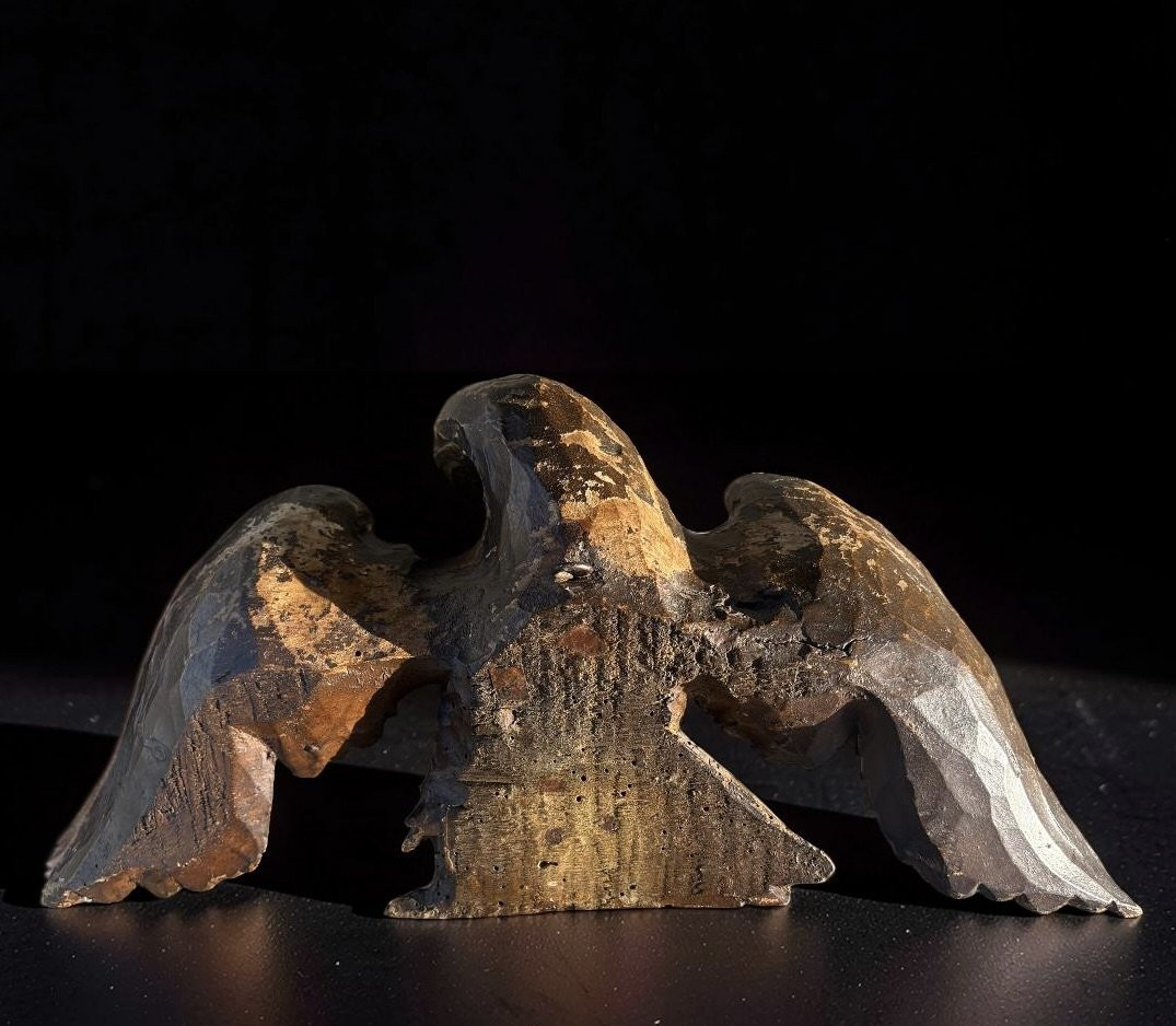 Aquila Neoclassica in Legno Dorato Italia XVIII secolo-photo-3