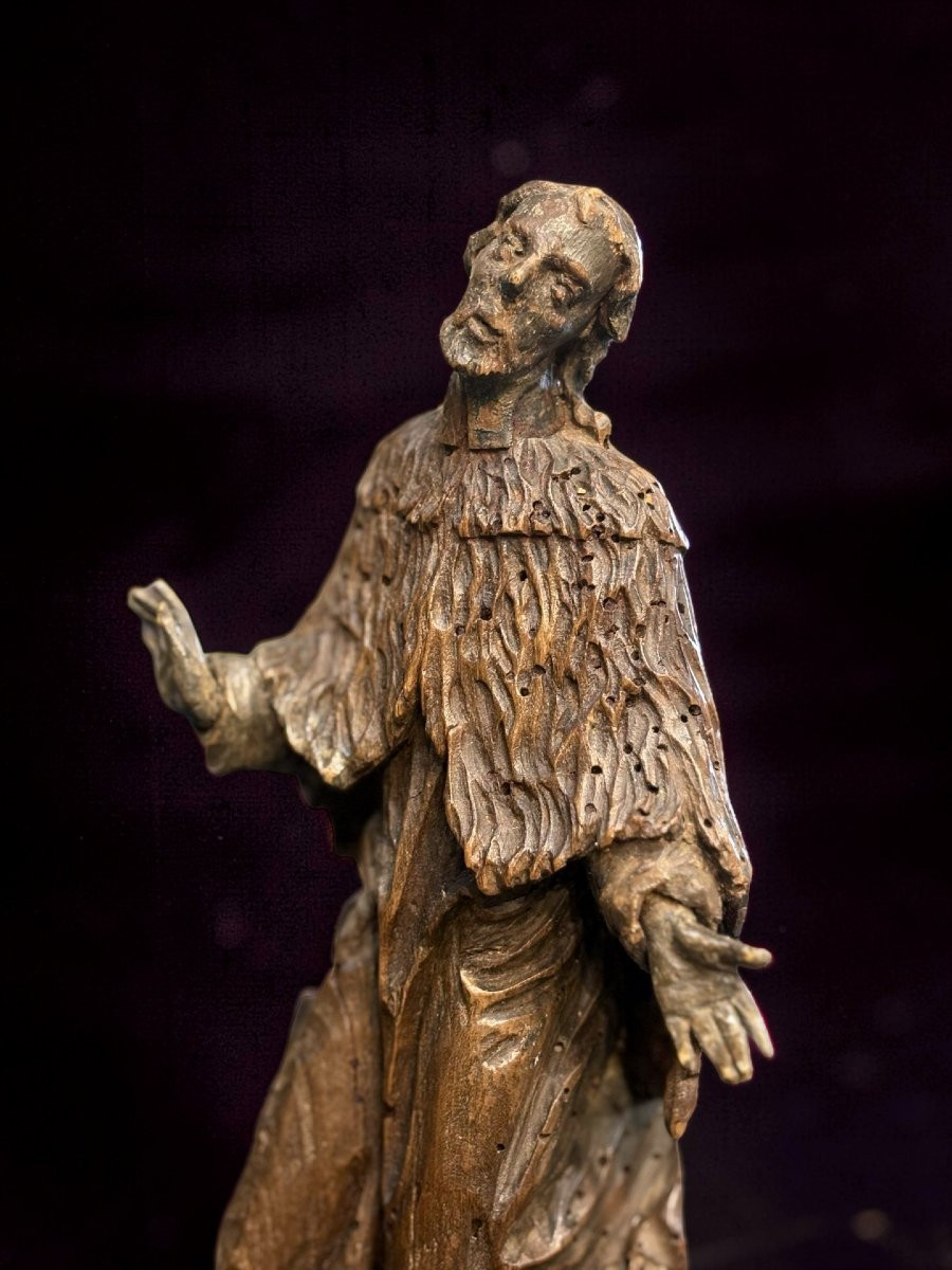 San Giovanni Nepomuceno Scultura Lignea Barocca Germania XVIII-photo-3