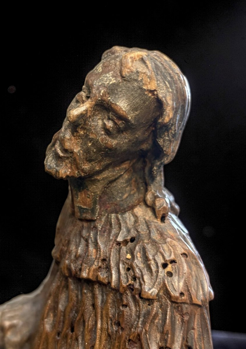 San Giovanni Nepomuceno Scultura Lignea Barocca Germania XVIII-photo-4