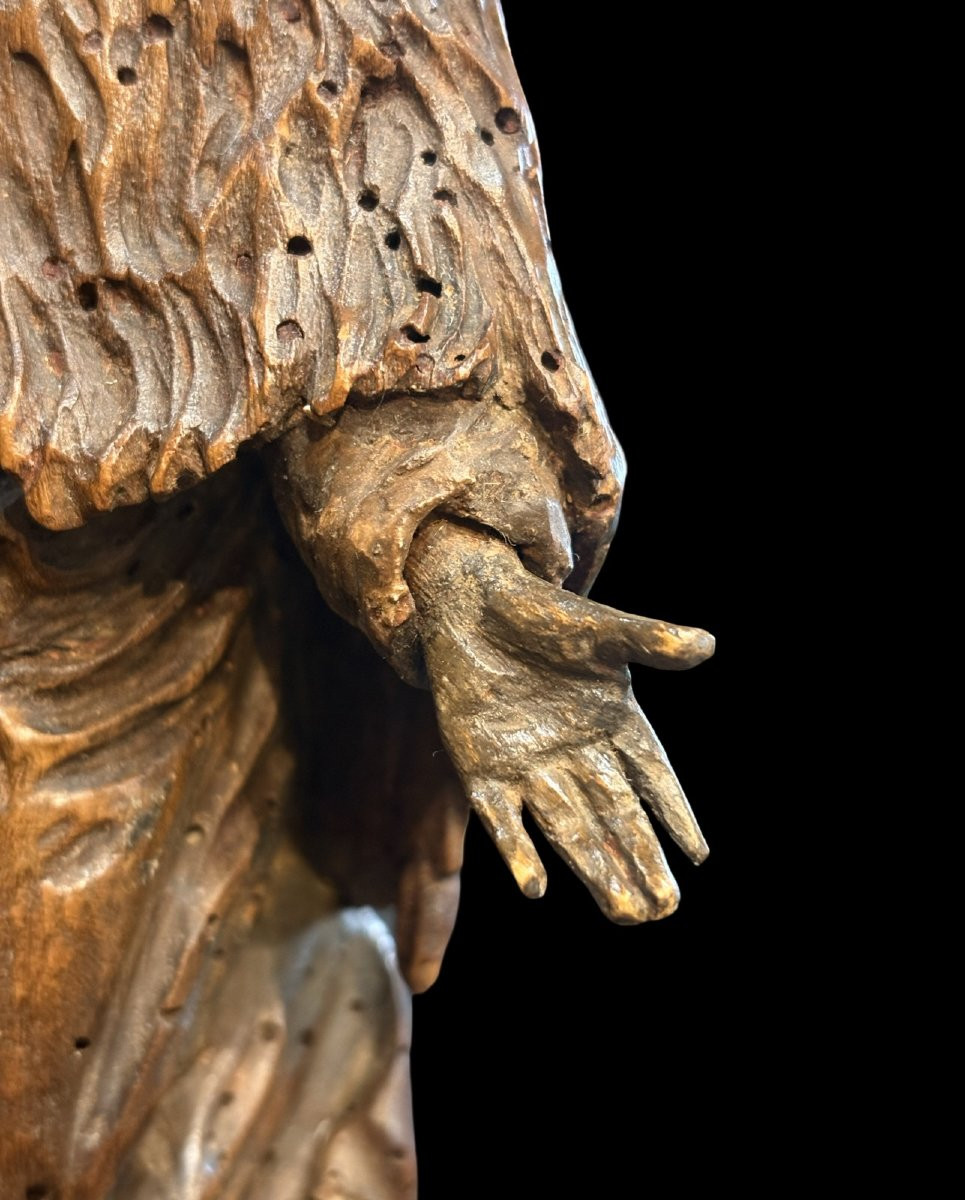 San Giovanni Nepomuceno Scultura Lignea Barocca Germania XVIII-photo-6