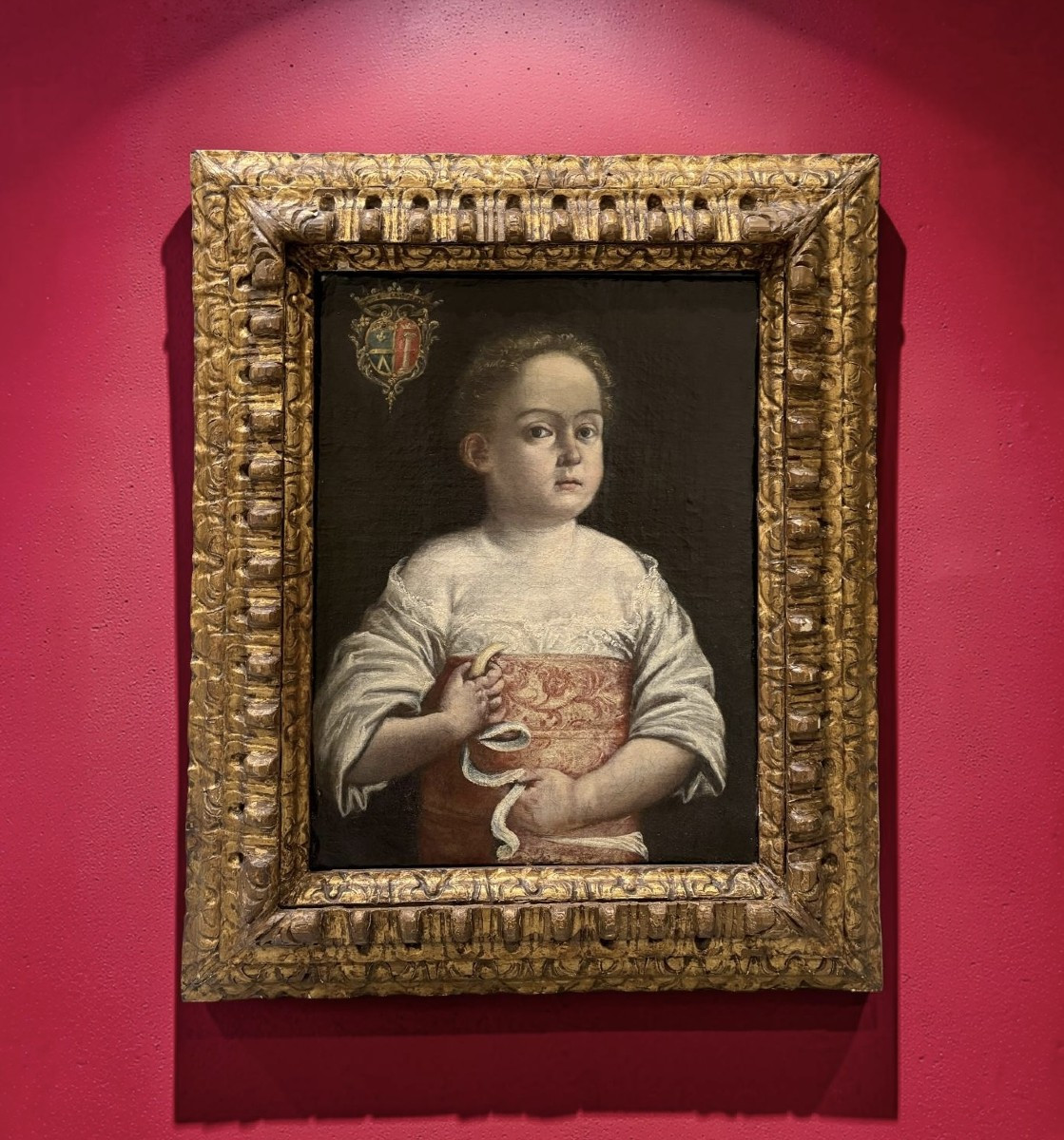 Ritratto di Bambino Famiglia Aldrovandi Colonna Scuola Emiliana XVII secolo