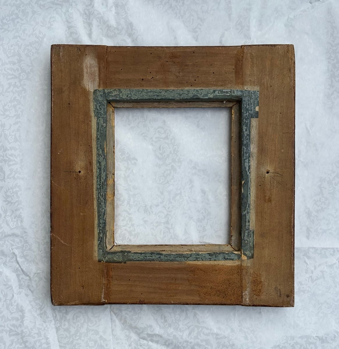 Piccola Cornice da Collezione Legno Scolpito e  Dorato XVII secolo-photo-7