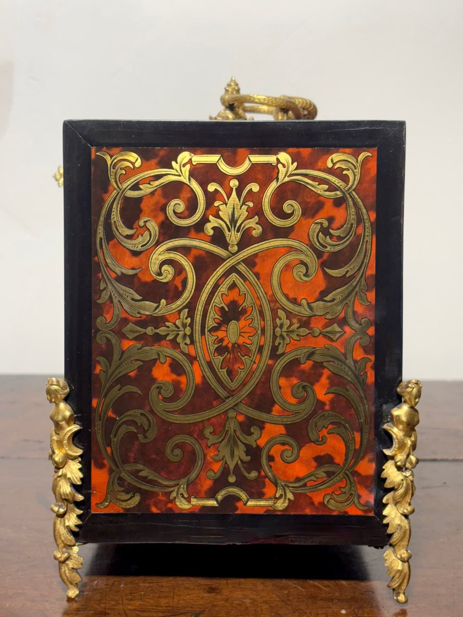 Monetiere in Marqueterie Boulle firmato "SUSSE Frères" epoca Napoleone III-photo-4