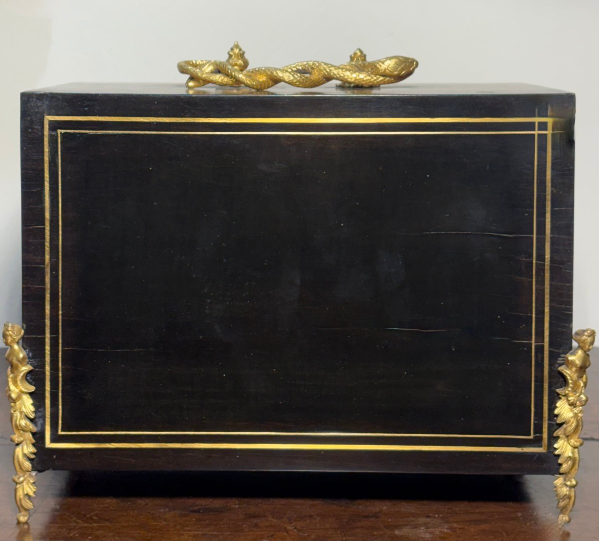 Monetiere in Marqueterie Boulle firmato "SUSSE Frères" epoca Napoleone III-photo-5