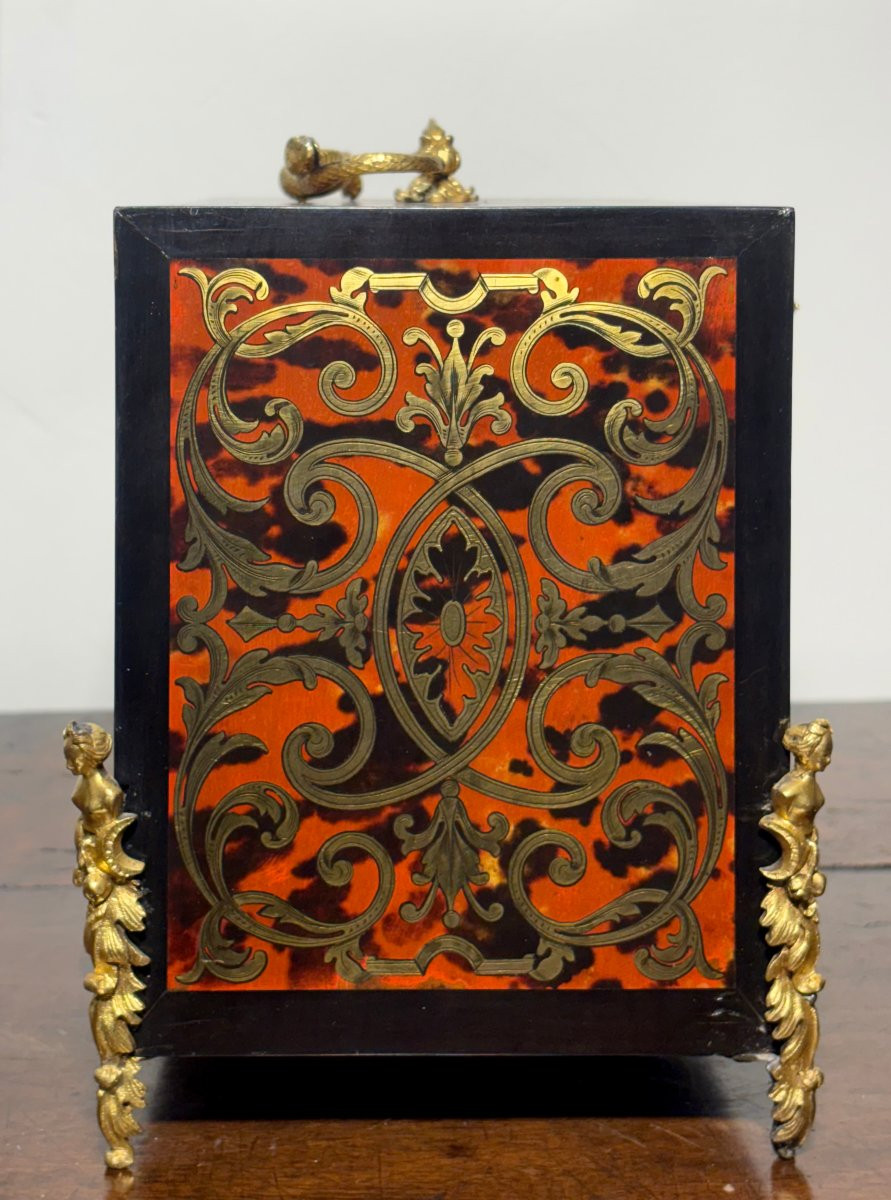 Monetiere in Marqueterie Boulle firmato "SUSSE Frères" epoca Napoleone III-photo-6