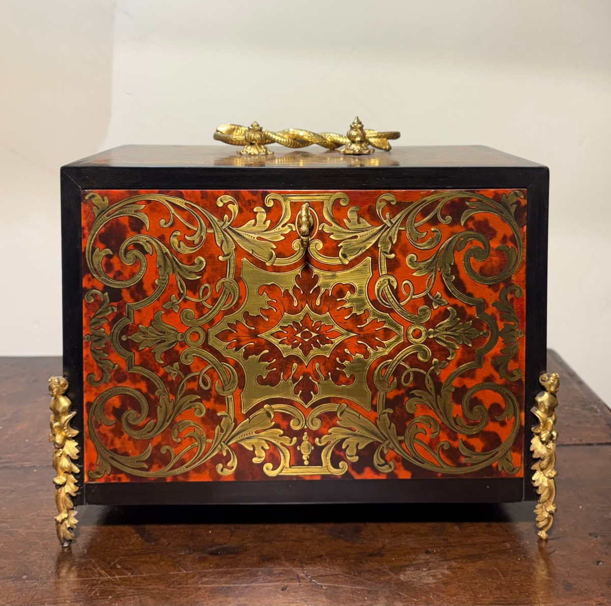 Monetiere in Marqueterie Boulle firmato "SUSSE Frères" epoca Napoleone III