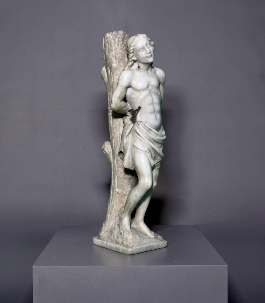 Scultura in Marmo San Sebastiano Italia XVIII secolo-photo-6