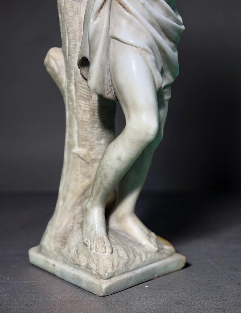 Scultura in Marmo San Sebastiano Italia XVIII secolo-photo-7