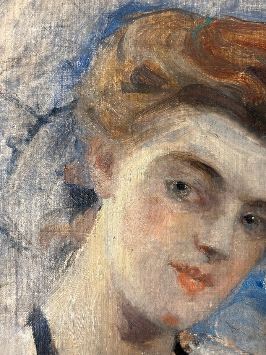 Hélène Le Roy d'Etiolles (1864-1939) Ritratto di Ragazza-photo-3