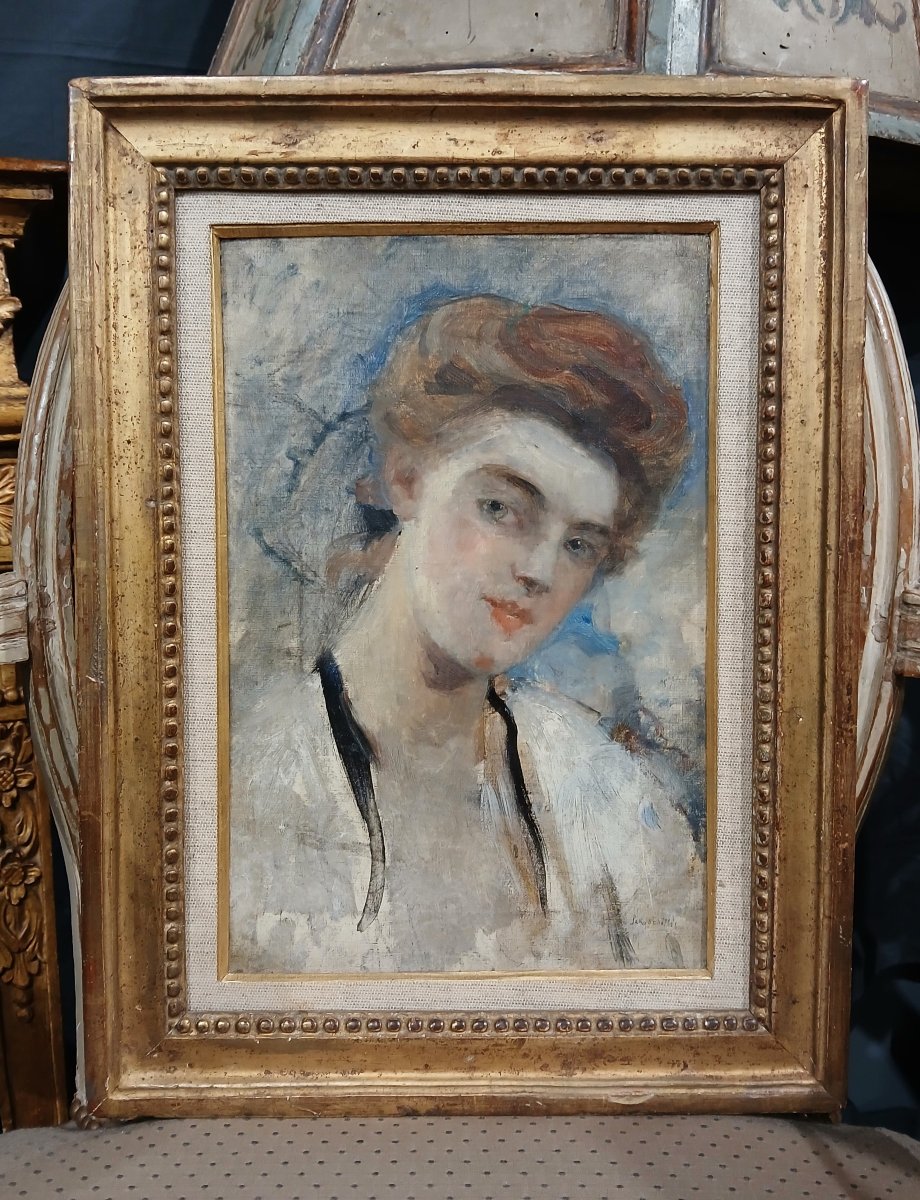 Hélène Le Roy d'Etiolles (1864-1939) Ritratto di Ragazza-photo-5
