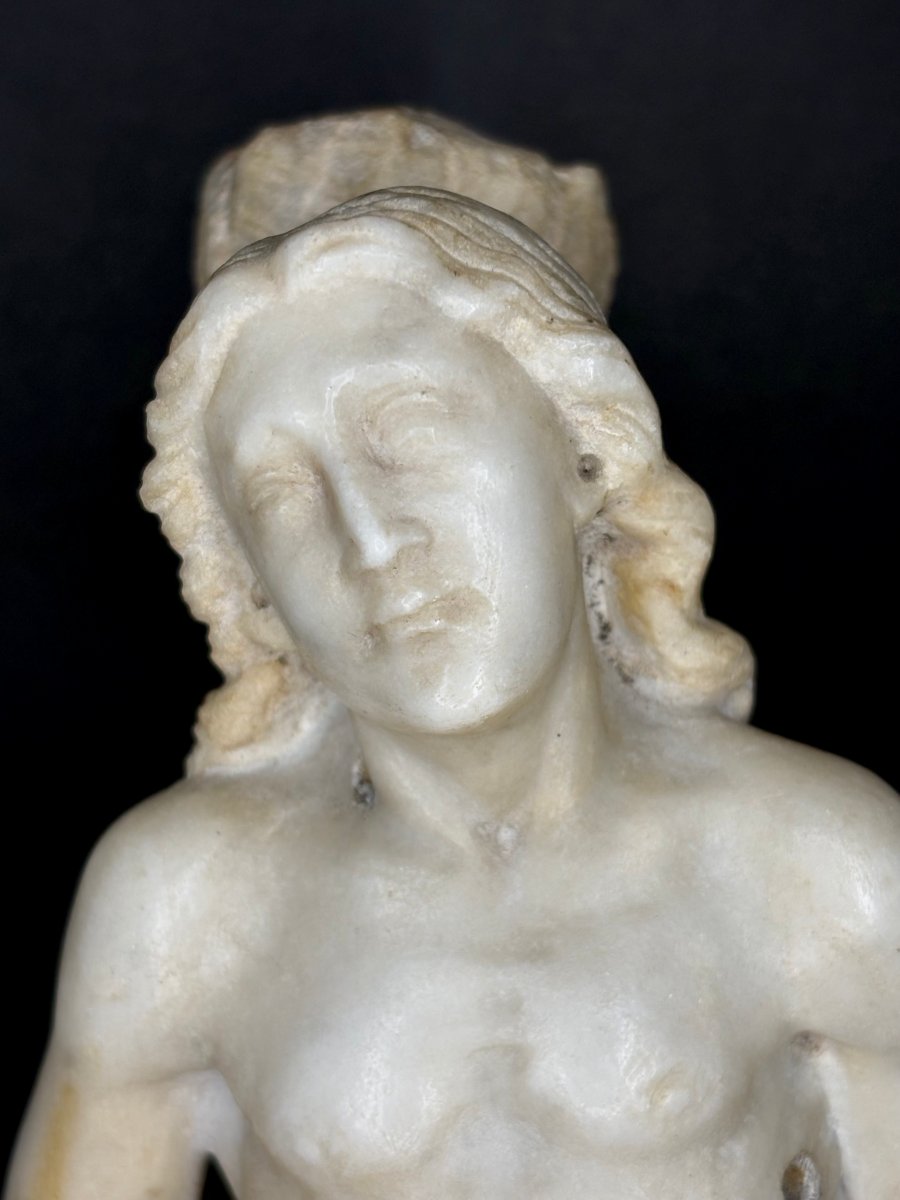 Scultura in Marmo San Sebastiano Italia XVIII secolo-photo-2
