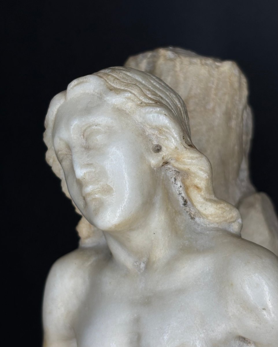 Scultura in Marmo San Sebastiano Italia XVIII secolo-photo-3