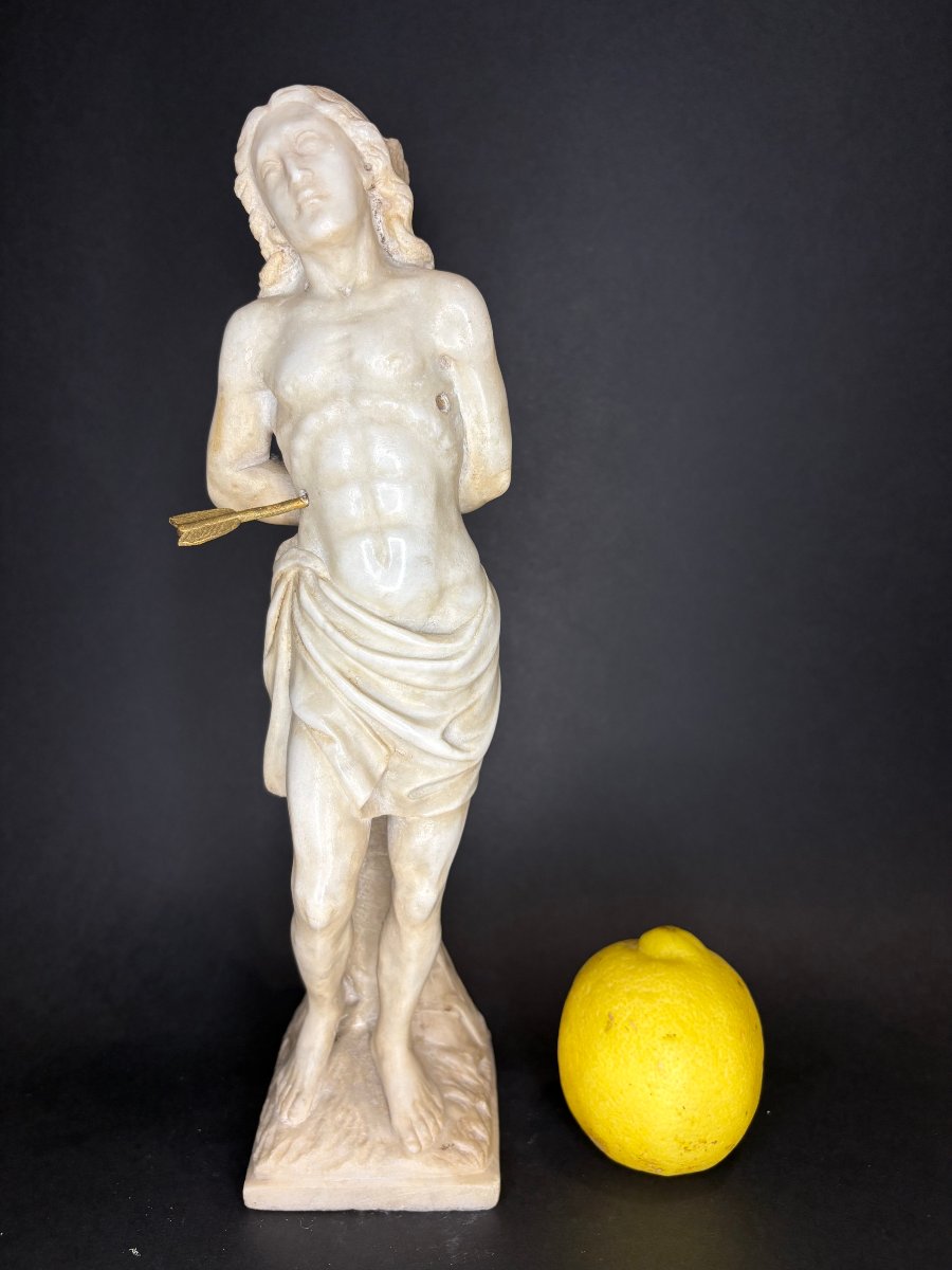 Scultura in Marmo San Sebastiano Italia XVIII secolo-photo-6
