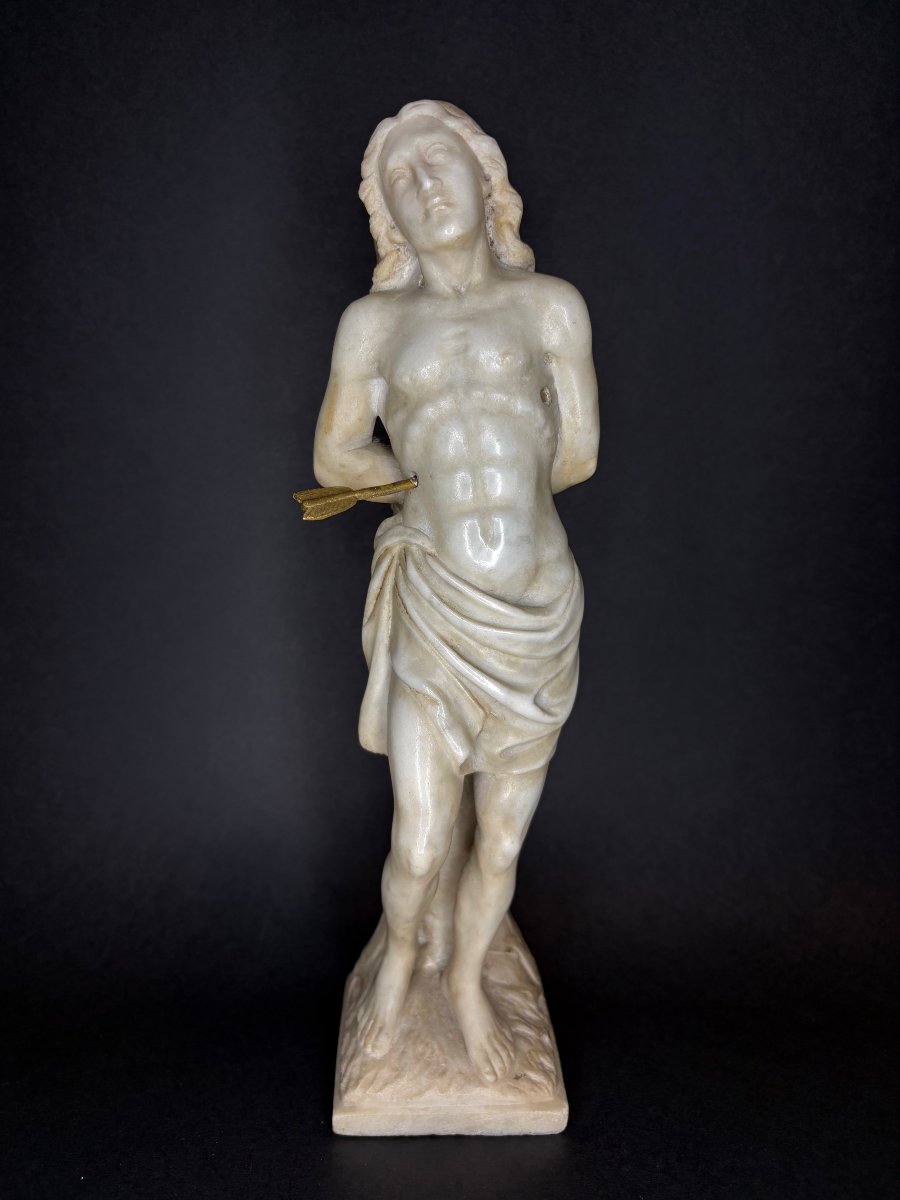 Scultura in Marmo San Sebastiano Italia XVIII secolo
