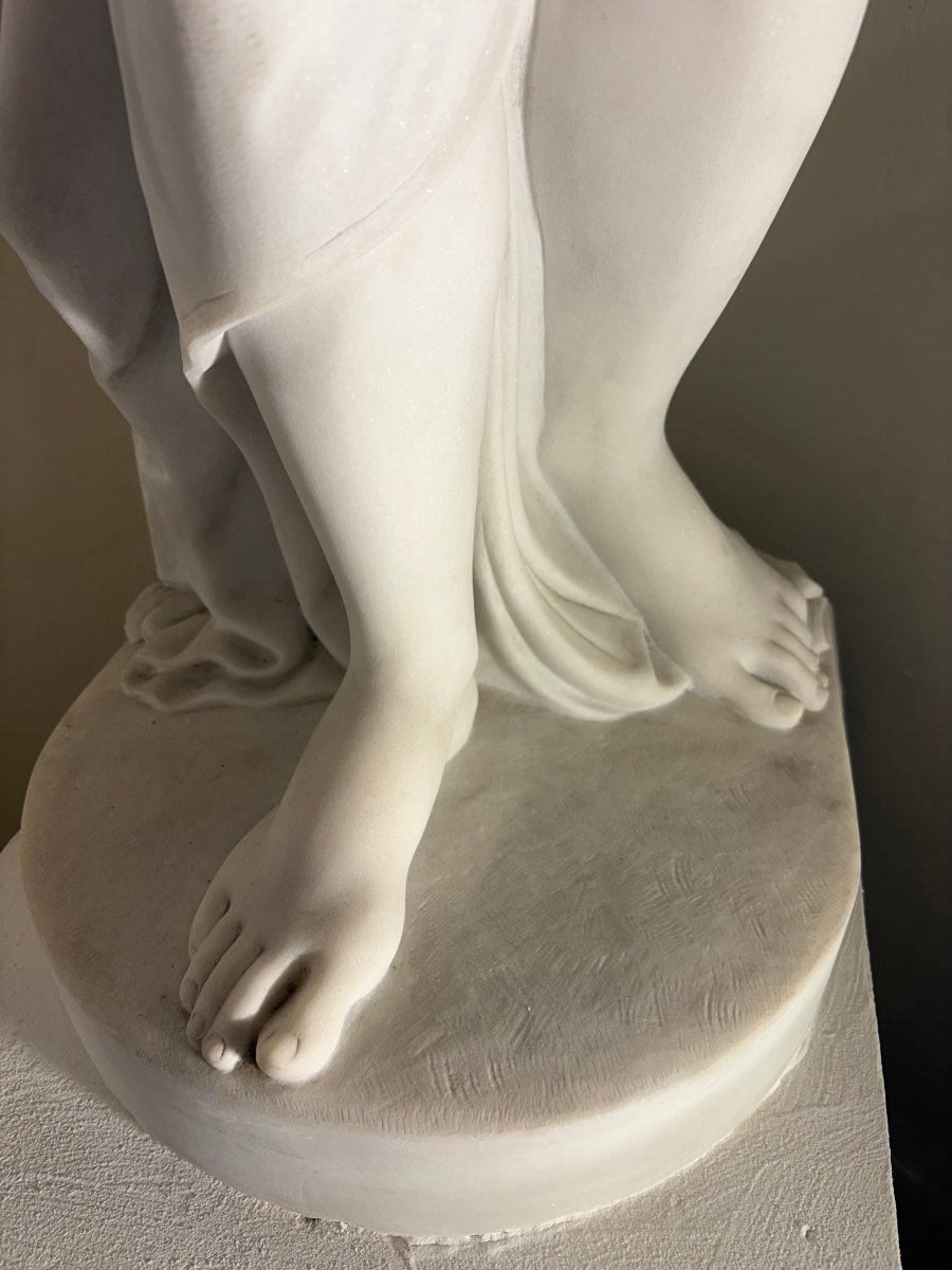 Venere Italica Imponenente Scultura in Marmo Grand Tour circa 1840-photo-8