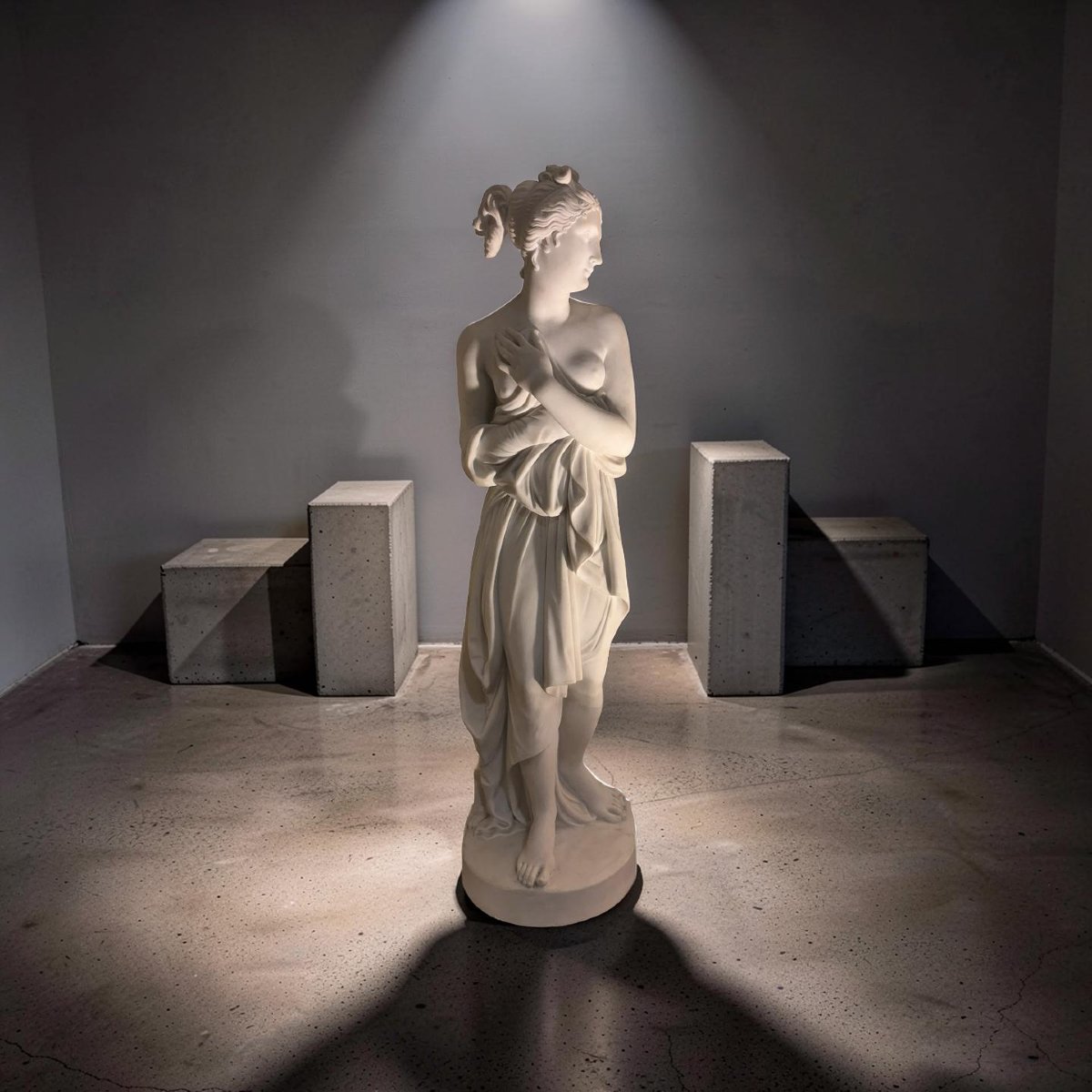 Venere Italica Imponenente Scultura in Marmo Grand Tour circa 1840