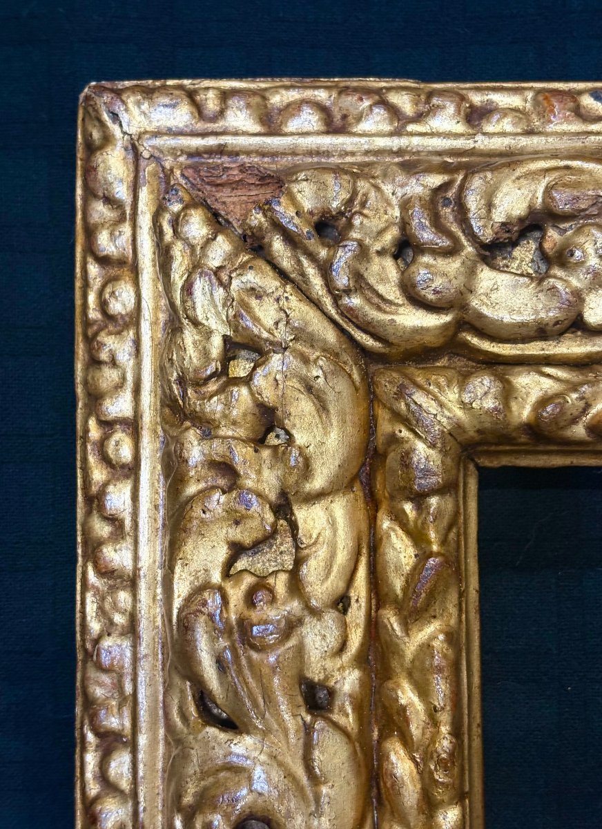 Cornice Barocca in Legno Scolpito e Dorato Veneto XVII secolo-photo-6