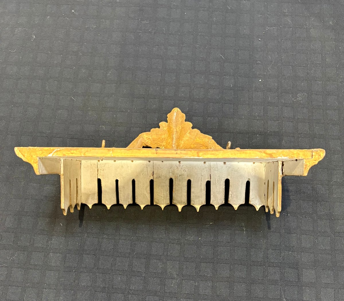 Corona da Baldacchino Luigi XVI in Legno Dorato XVIII secolo -photo-2