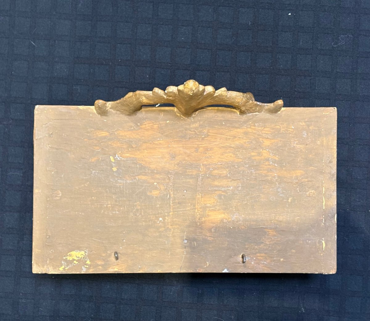 Corona da Baldacchino Luigi XVI in Legno Dorato XVIII secolo -photo-3