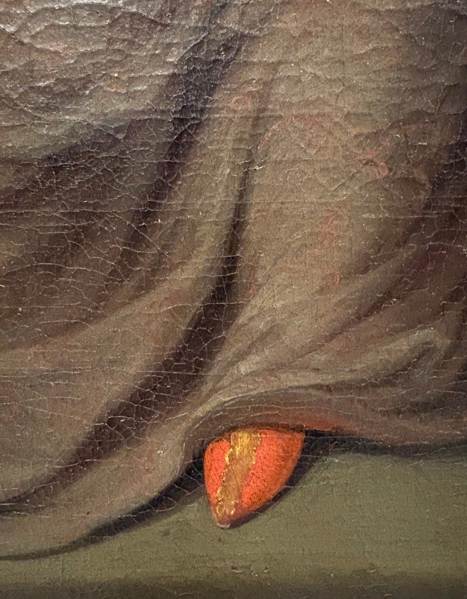 Gerard Wigmana (1673-1741) Ritratto di Nobildonna Scuola Olandese del XVIII-photo-4