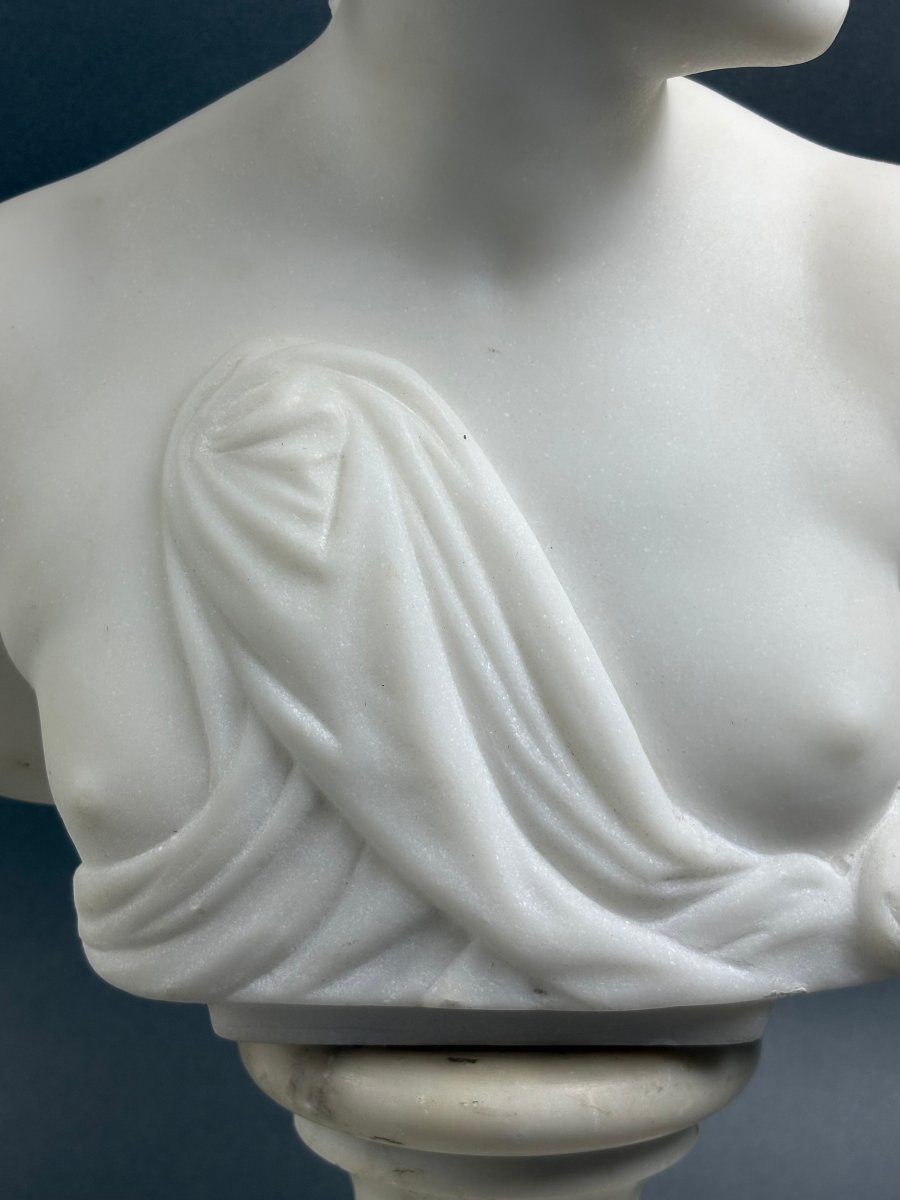 Busto in Marmo della Venere Italica Grand Tour Firenze XIX secolo-photo-3