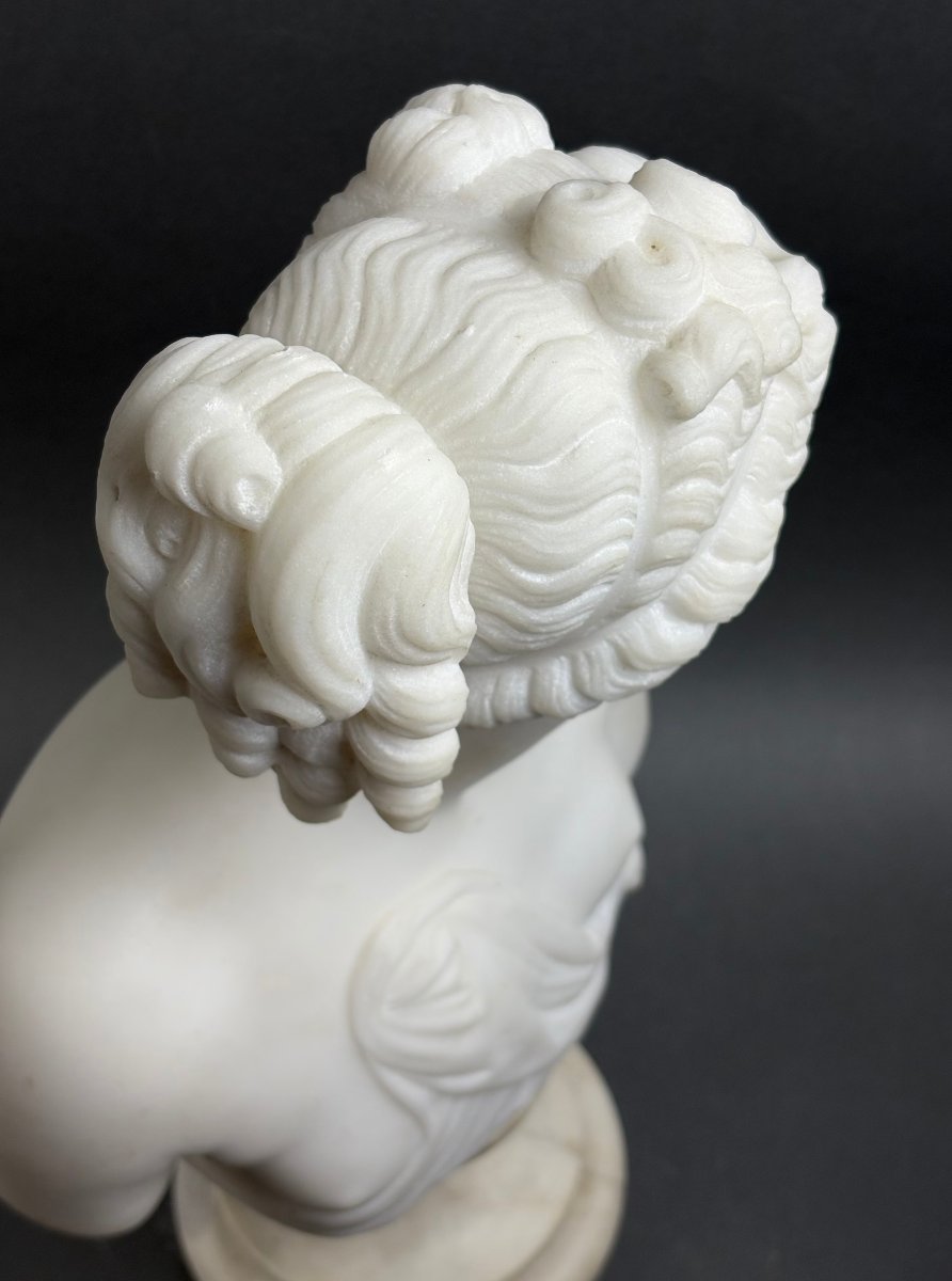 Busto in Marmo della Venere Italica Grand Tour Firenze XIX secolo-photo-4