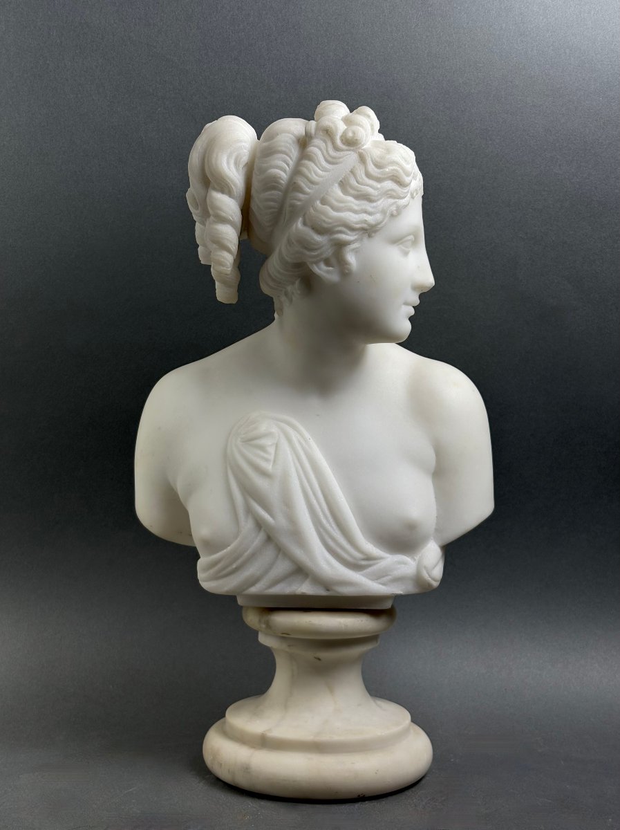 Busto in Marmo della Venere Italica Grand Tour Firenze XIX secolo