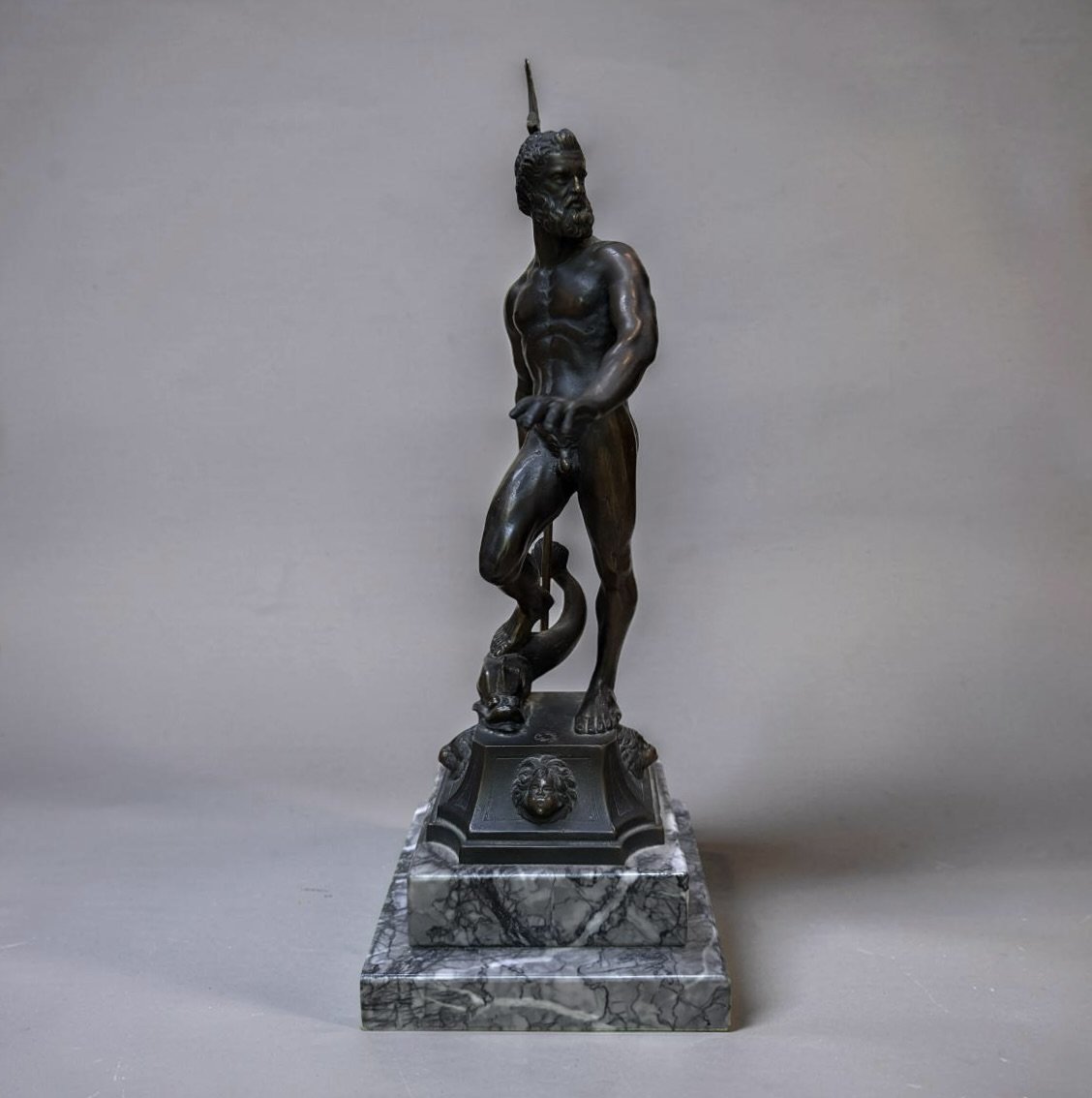 Nettuno dopo Giambologna Statua in Bronzo Fonderia Venturi Bologna-photo-2