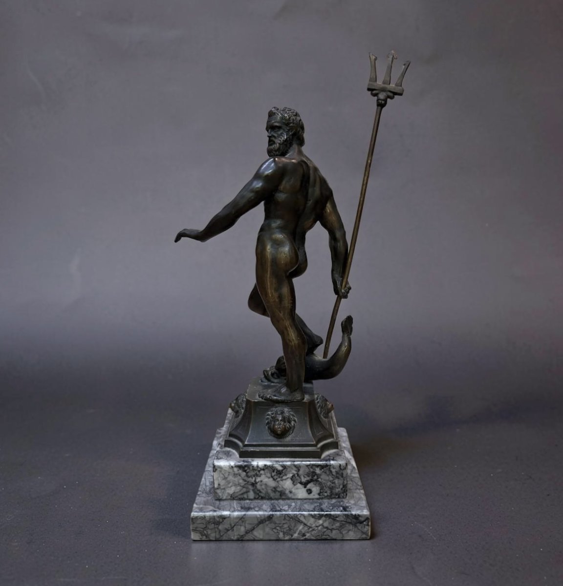Nettuno dopo Giambologna Statua in Bronzo Fonderia Venturi Bologna-photo-4